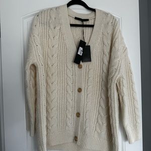 Jenni Kayne cable cocoon cardigan NWT